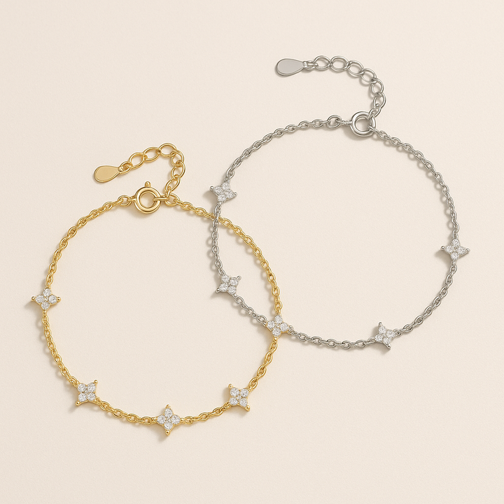 Elegantes Blumenarmband