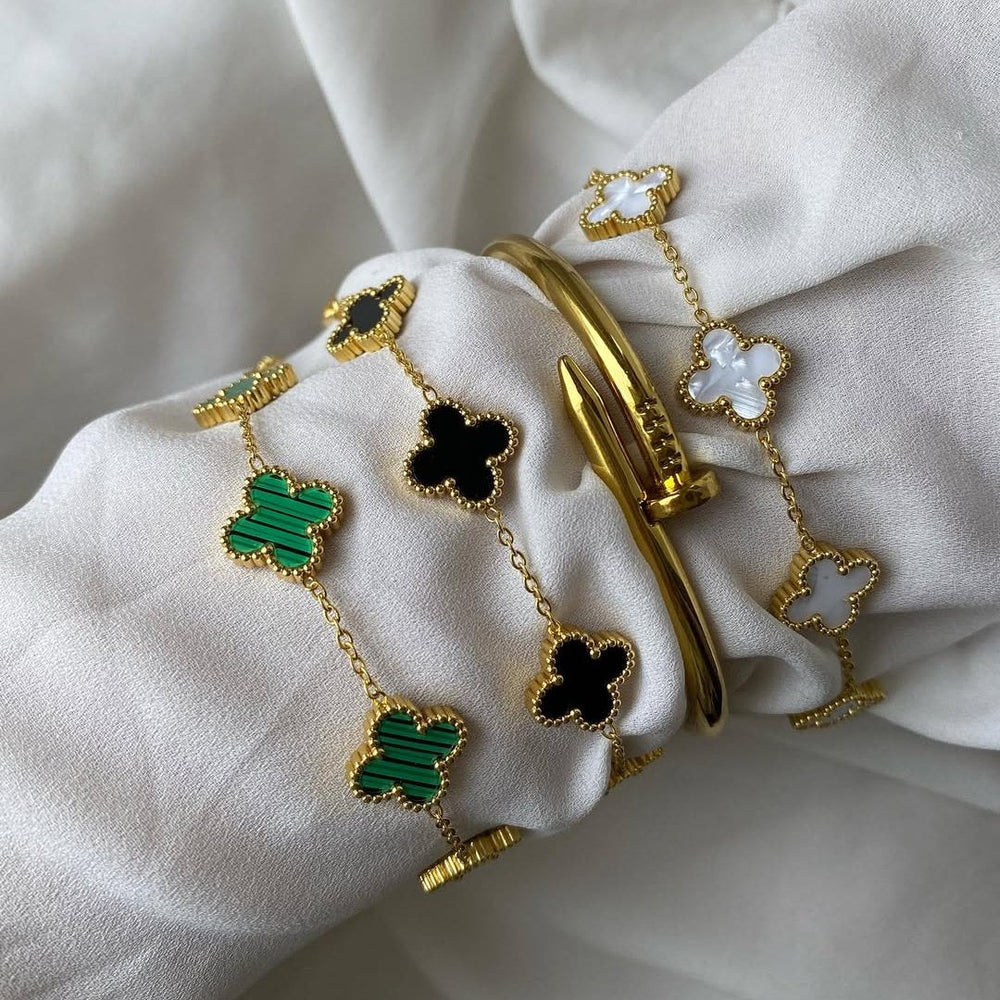 Glücksklee Schmuck Set